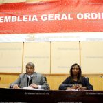 Mesa que presidiu a Assembleia Geral da CDM