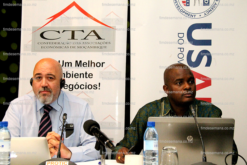 Mesa que presidiu o seminário de apresentação do Estudo sobre Inspecção Pré Embarque em Moçambique