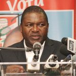 Filipe Nyusi - candidato a Presidencia da Republica intervindo no encontro com empresarios nacionais
