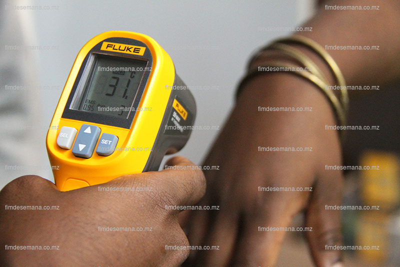 Teste de uma das máquinas oferecidas