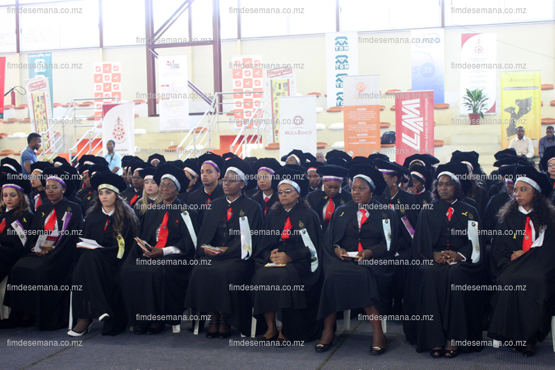 Uma parte dos graduados