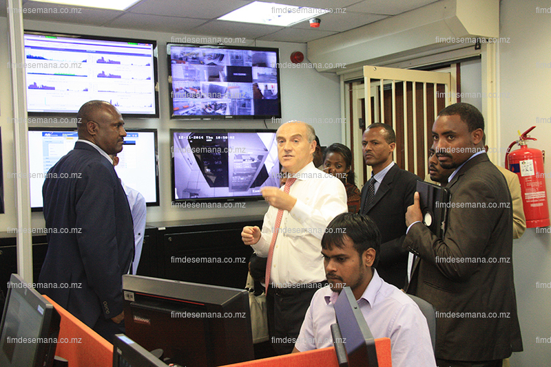 Delegação da Etiópia visitando o Centro de Operações da MCNet 1