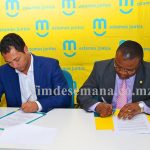 Assinatura de contrato entre mcel e Grupo Desportivo de Maputo