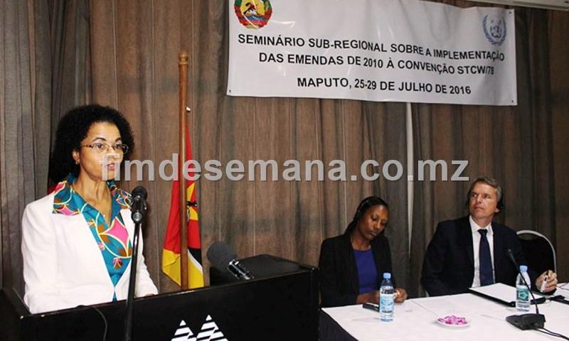 Interven&ccedil;ao da vice ministra dos transportes e comunica&ccedil;oes Manuela Rebelo
