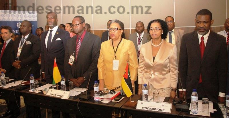 Participantes na IX Reuniao de Ministros das Comunicaçoes da CPLP
