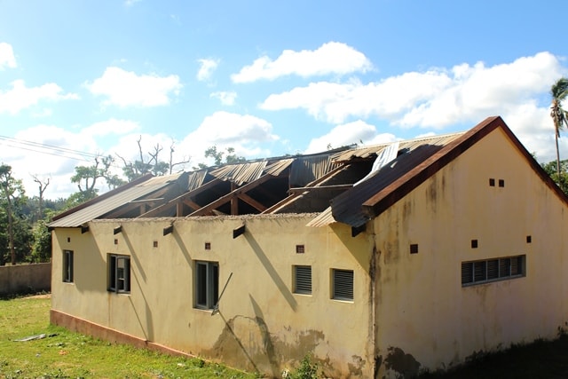 Infra estrutura danificada do Orfanato de Cambine