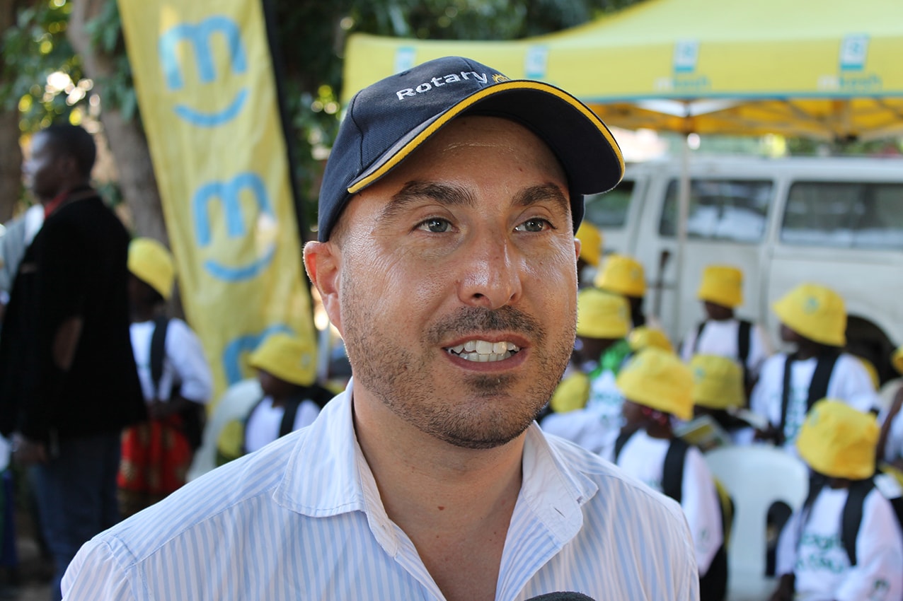 Filipe Carvalho Representante da Rotary Club da Matola 