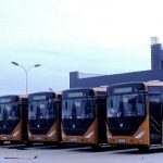 Parte dos autocarrros entregues