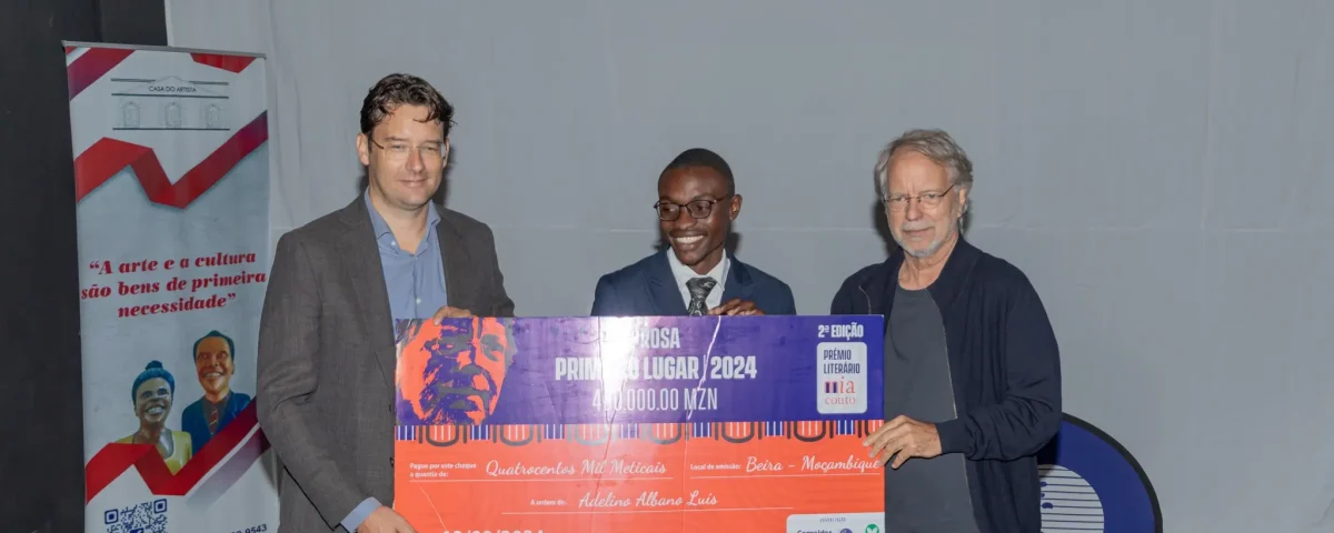 Adelino Albano Luís galardoado na Beira vencedor do Prémio Literário Mia Couto (2.ª edição 2024)