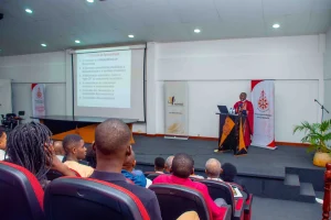 Momento da palestra Momento da palestra