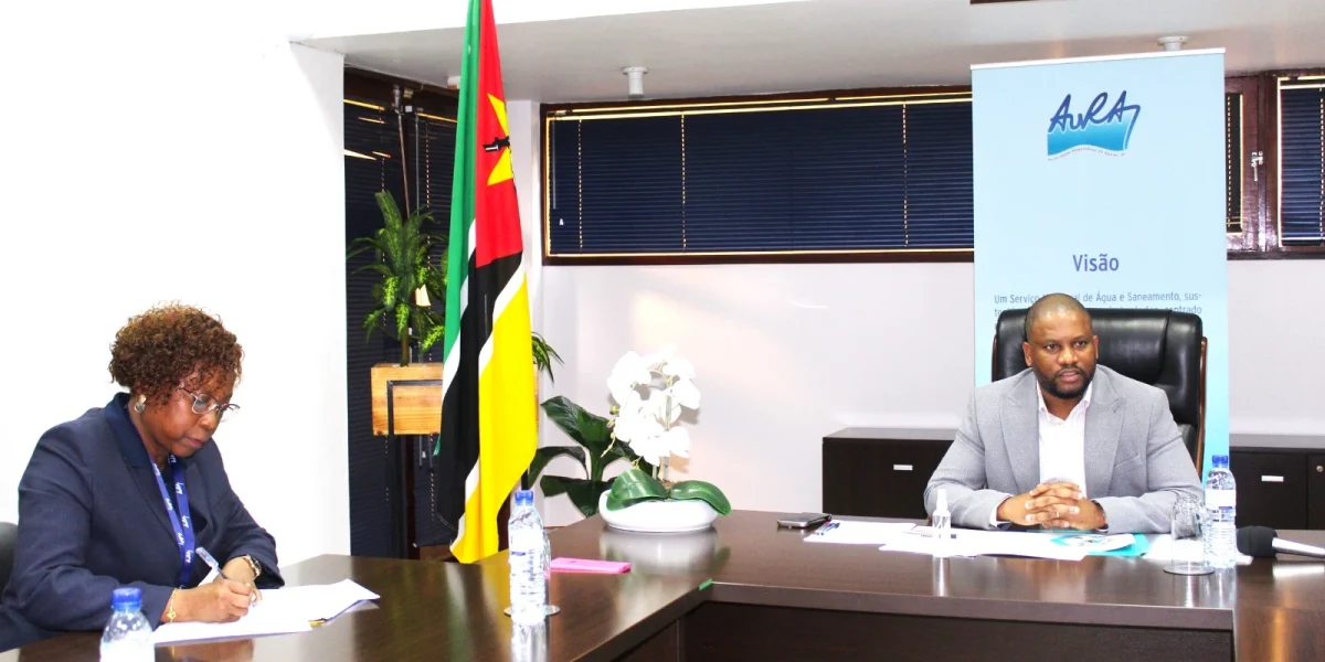 Encontro entre o ministro e a presidente do Conselho de Administração da AURA